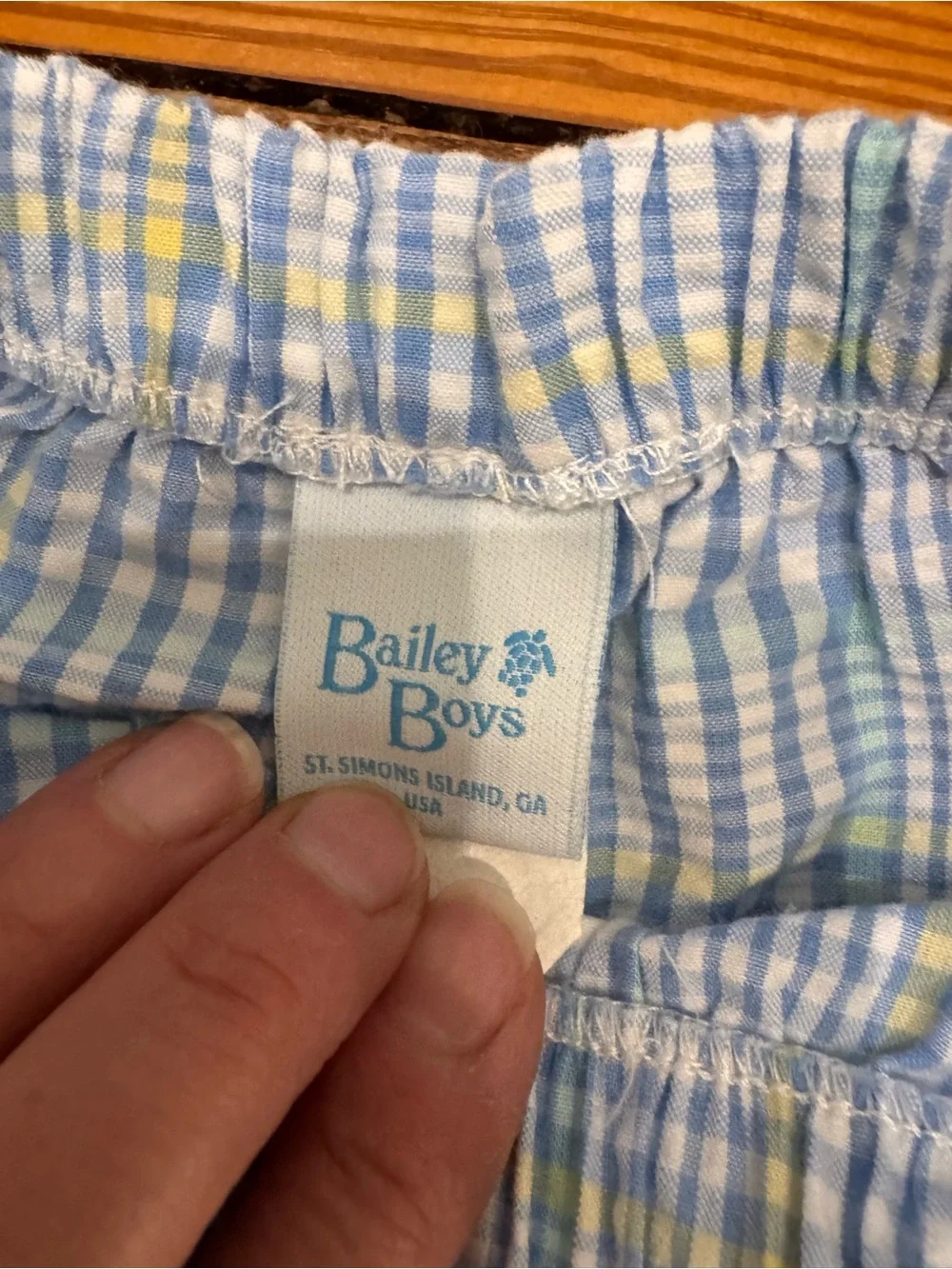 Bailey Boys Blue and Pink Plaid Whale Appliqué Sundress Set